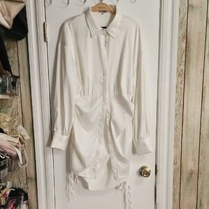 Fashion Nova White Midi Dress